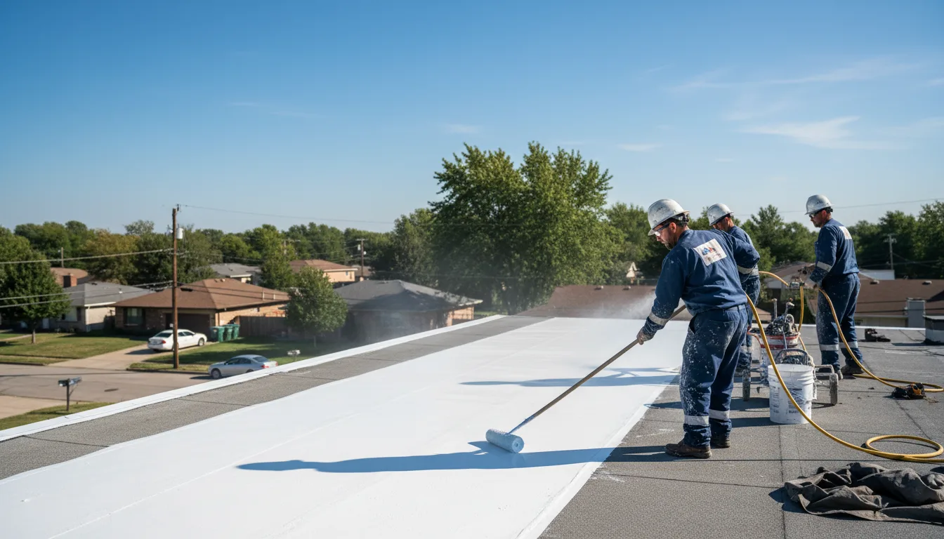 Commercial roof coating in Turrell, AR near me